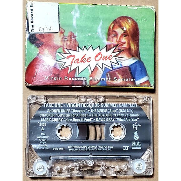 Virgin Records Summer Sampler Cassette Take One Paper Sleeve VTG 90s Promo 1994 - Picture 1 of 5